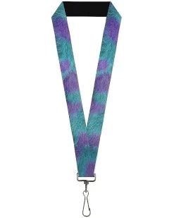 Buckle-Down Lanyard-1.0"-Sully's Fur Spots Turquoise/Purple