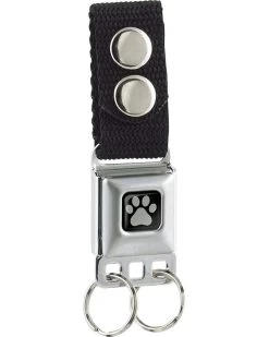 Buckle-Down Men's Keychain-Paw Print, Multicolor, One Size