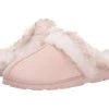 Jessica Simpson Women's Faux Fur Clog - Comfy Furry Soft Indoor House Slippers With Memory Foam