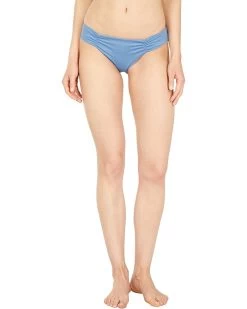 Quintsoul Swimwear Mid-Rise Ruched Side Lilly Bottoms