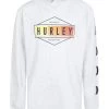 Hurley Kids Long Sleeve Hooded T-Shirt (Big Kids)