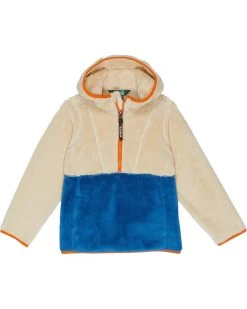 L.L.Bean Hi-Pile Fleece Color-Block Pullover Hoodie (Little Kids)
