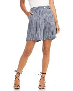 Karen Kane High-Waist Pleated Shorts