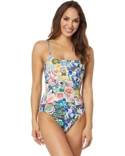 Johnny Was Layla Spaghetti Strap One-Piece