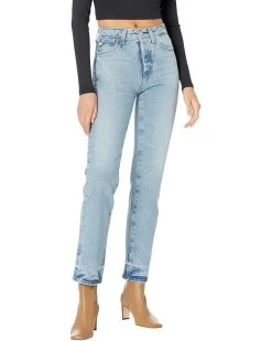 AG Adriano Goldschmied Alexxis Vintage High-Rise Straight In 17 Years West Lake