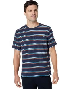 L.L.Bean Explorer Slub Tee Short Sleeve Stripe