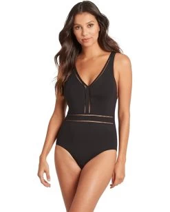 SEA LEVEL SWIM Essentials Spliced Multifit Waisted One-Piece