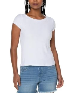 Liverpool Cap Sleeve Boatneck Baby Tee