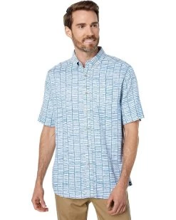 Southern Tide Printed Bamboo Forrest Sport Shirt