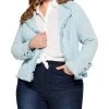 NIC+ZOE Plus Size Fringe Mix Jacket