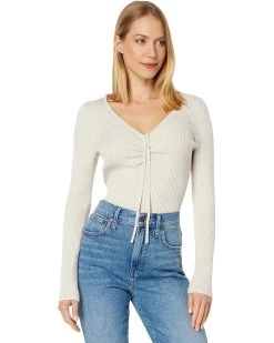 Madewell Ibiza V-Neck Cinched Slim Pullover