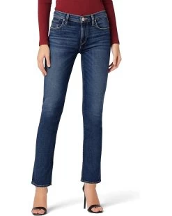 Hudson Jeans Nico Mid-Rise Straight Ankle W/ Slit In Lucid