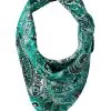 M&F Western 33"x33" Wild Rags Silk Paisley Scarf Bandana